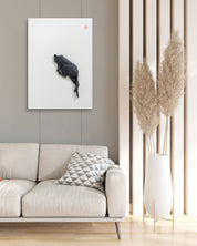 PoppyCat-2019-B_30 by KIM YEO OK displayed in modern living room, original Korean ceramic art 2019
