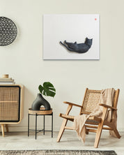 PoppyCat 2021 B-01 by KIM YEO OK displayed in modern living room, original Korean ceramic art 2021