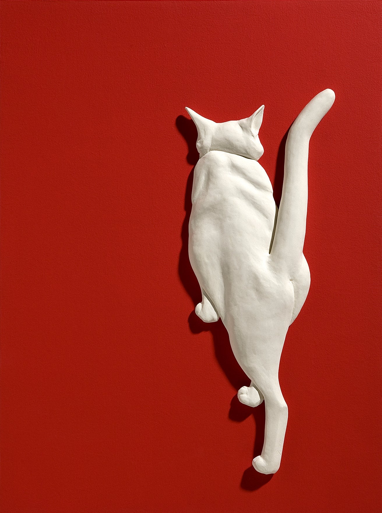 PoppyCat 2023 W-04 - Handbuilt Ceramic on Panel 61x45.5cm by KIM YEO OK, Korean Contemporary Ceramic Art 2024