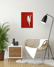Korean contemporary ceramic art PoppyCat 2023 W-04 by KIM YEO OK, interior wall art decor
