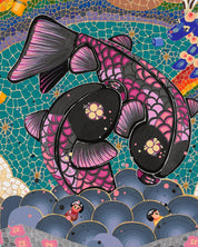 korean art, present44 (In the Falls' Embrace 2) - DOKHBI ARTWORKS Leeseo Noh Mixed Media