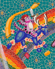 korean art, present44 (In the Falls' Embrace 2) - DOKHBI ARTWORKS Leeseo Noh Mixed Media