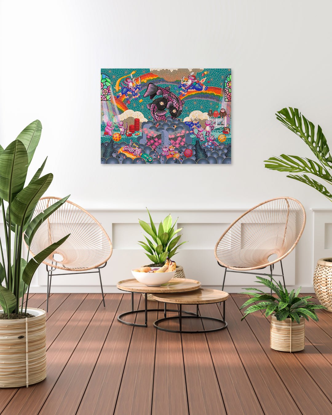 korean art, present44 (In the Falls' Embrace 2) - DOKHBI ARTWORKS Leeseo Noh Mixed Media