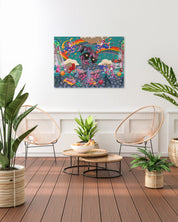 korean art, present44 (In the Falls' Embrace 2) - DOKHBI ARTWORKS Leeseo Noh Mixed Media