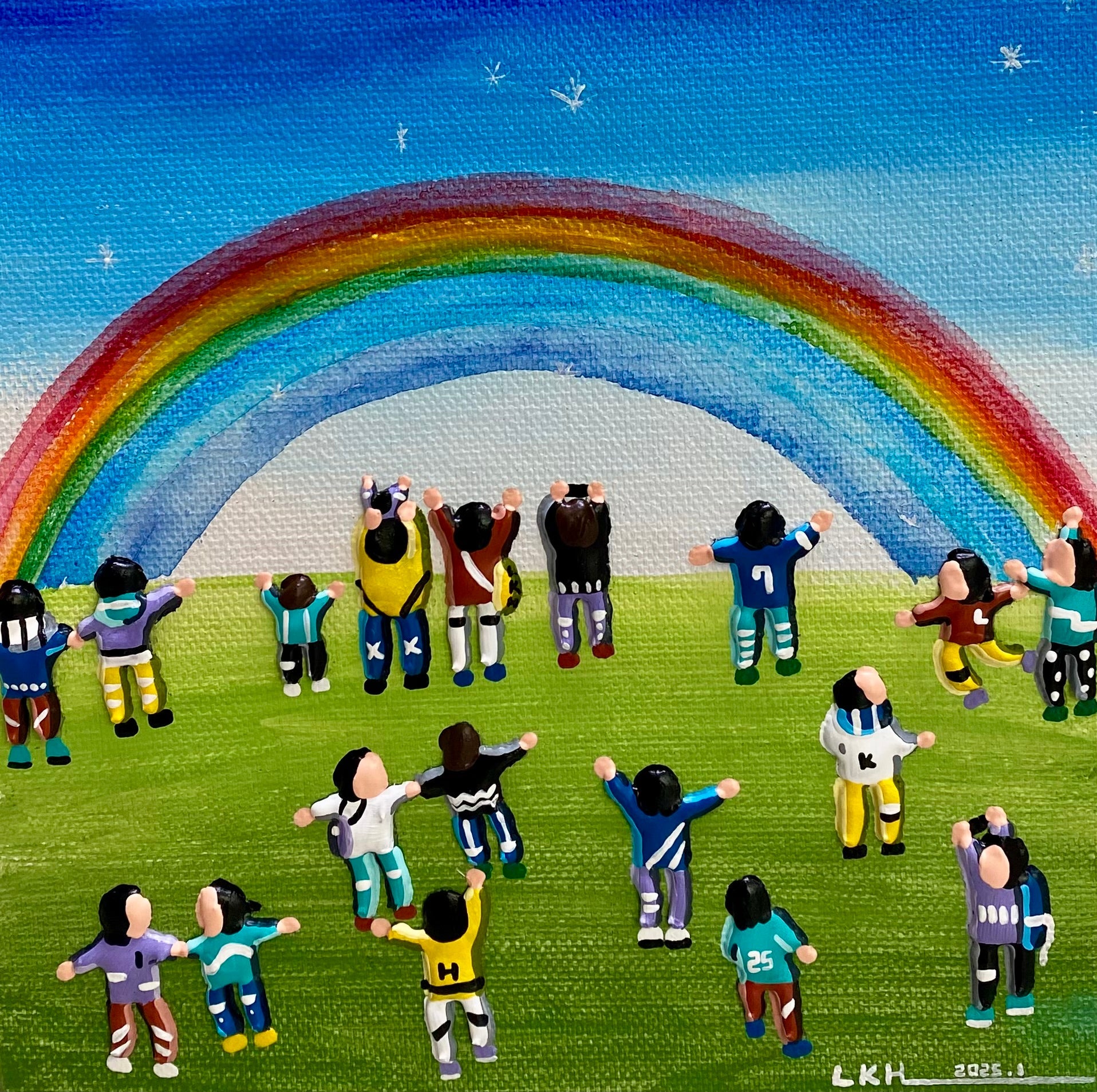 korean art, Rainbow - DOKHBI $1000 ARTWORKS Lee Kyoung Hyun