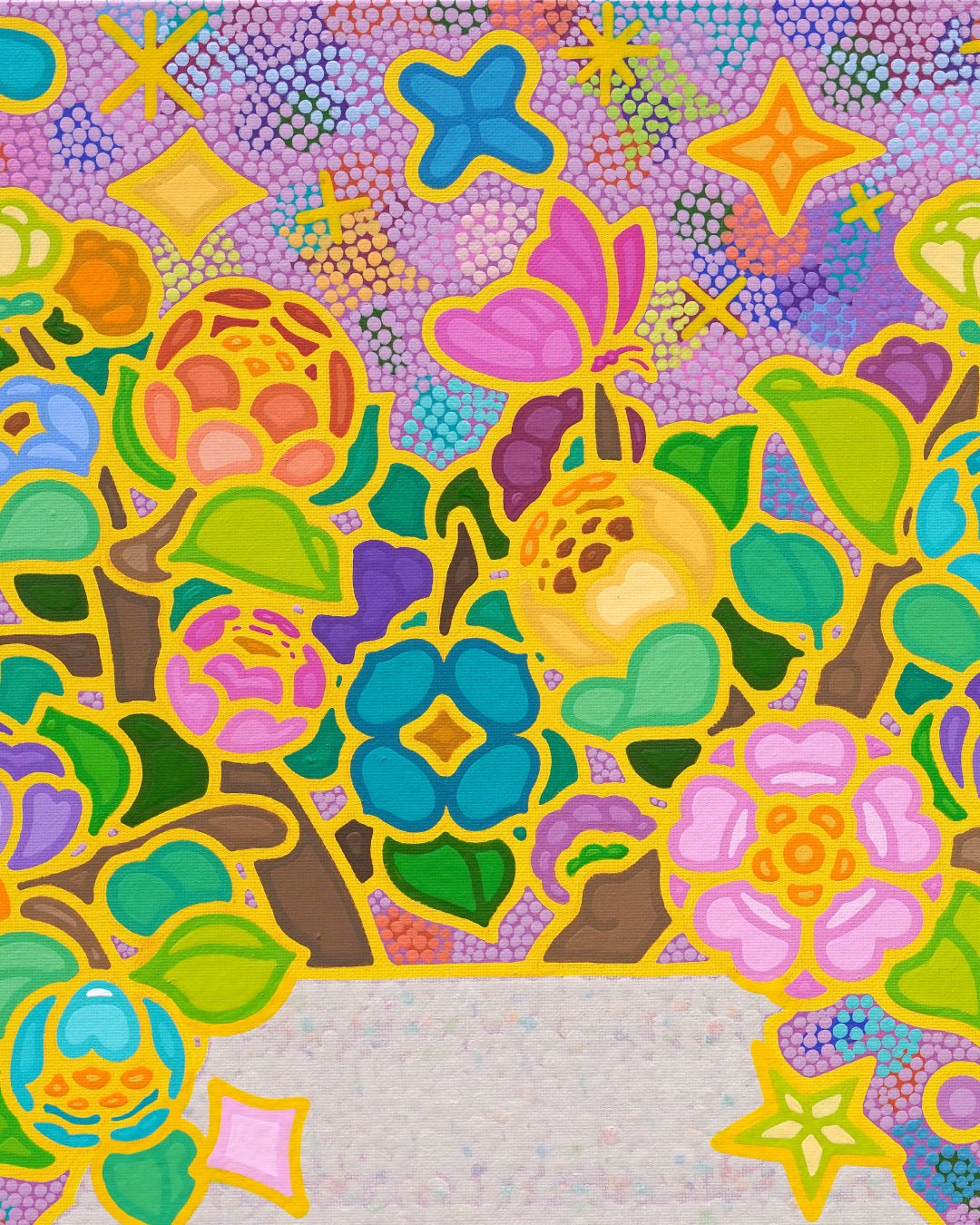 korean art, Rainbow Blossom 20 - 14 - DOKHBI ARTWORKS Kim young - jin Painting