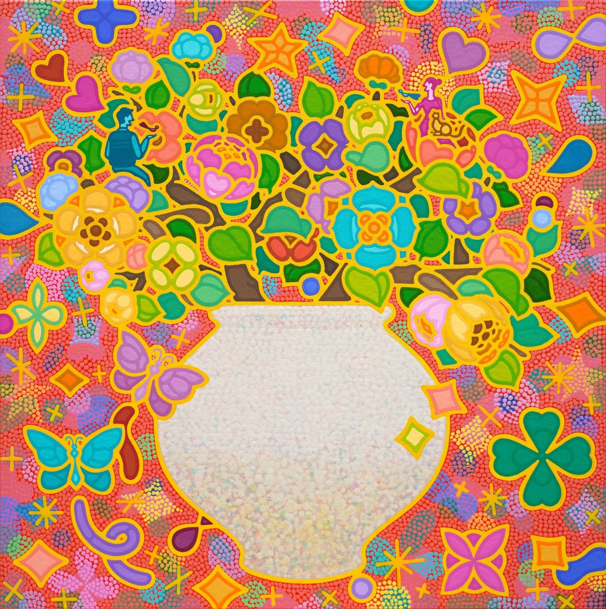 korean art, Rainbow Blossom 20 - 18 - DOKHBI ARTWORKS Kim young - jin Painting