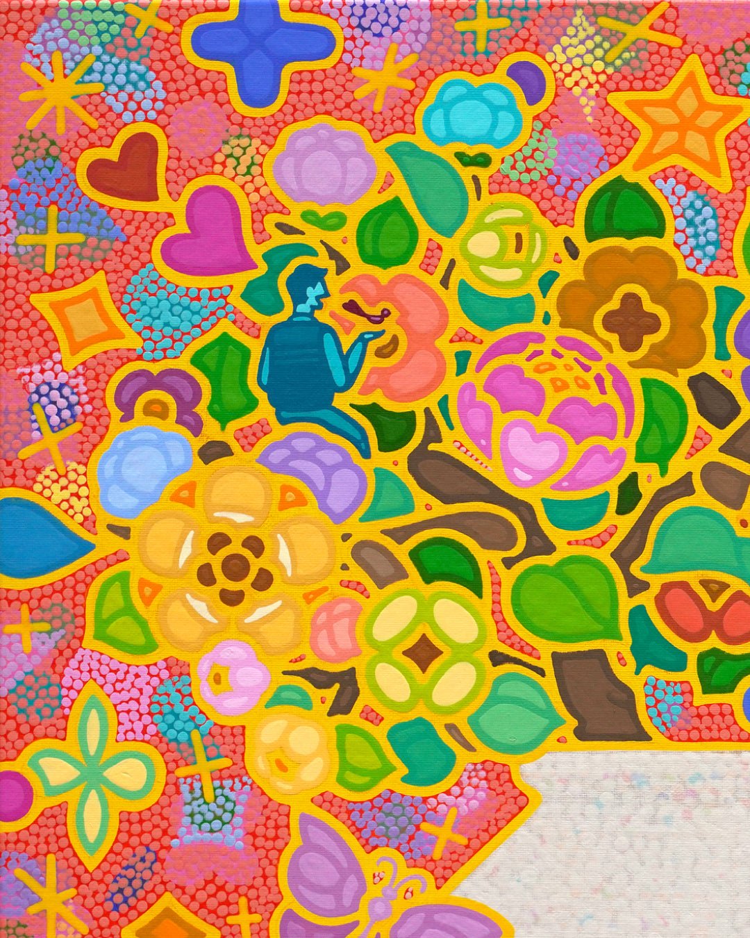 korean art, Rainbow Blossom 20 - 18 - DOKHBI ARTWORKS Kim young - jin Painting