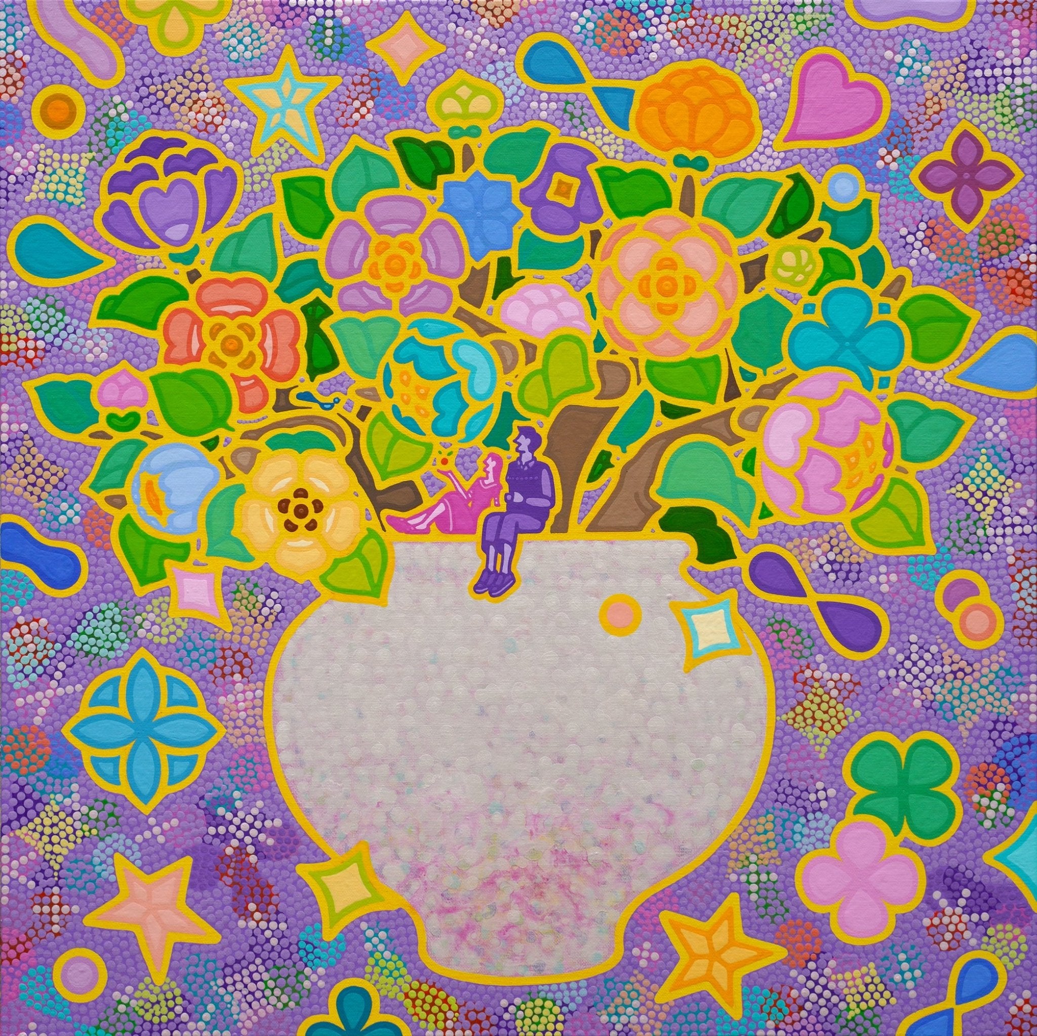 korean art, Rainbow Blossom 20-32 - DOKHBI ARTWORKS Kim young-jin Painting