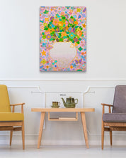 korean art, Rainbow Blossom 40 - 7 - DOKHBI ARTWORKS Kim young - jin Painting ARTWORKS dokkaebi dokebi k - art Rainbow Blossom 40 - 7 DOKHBI