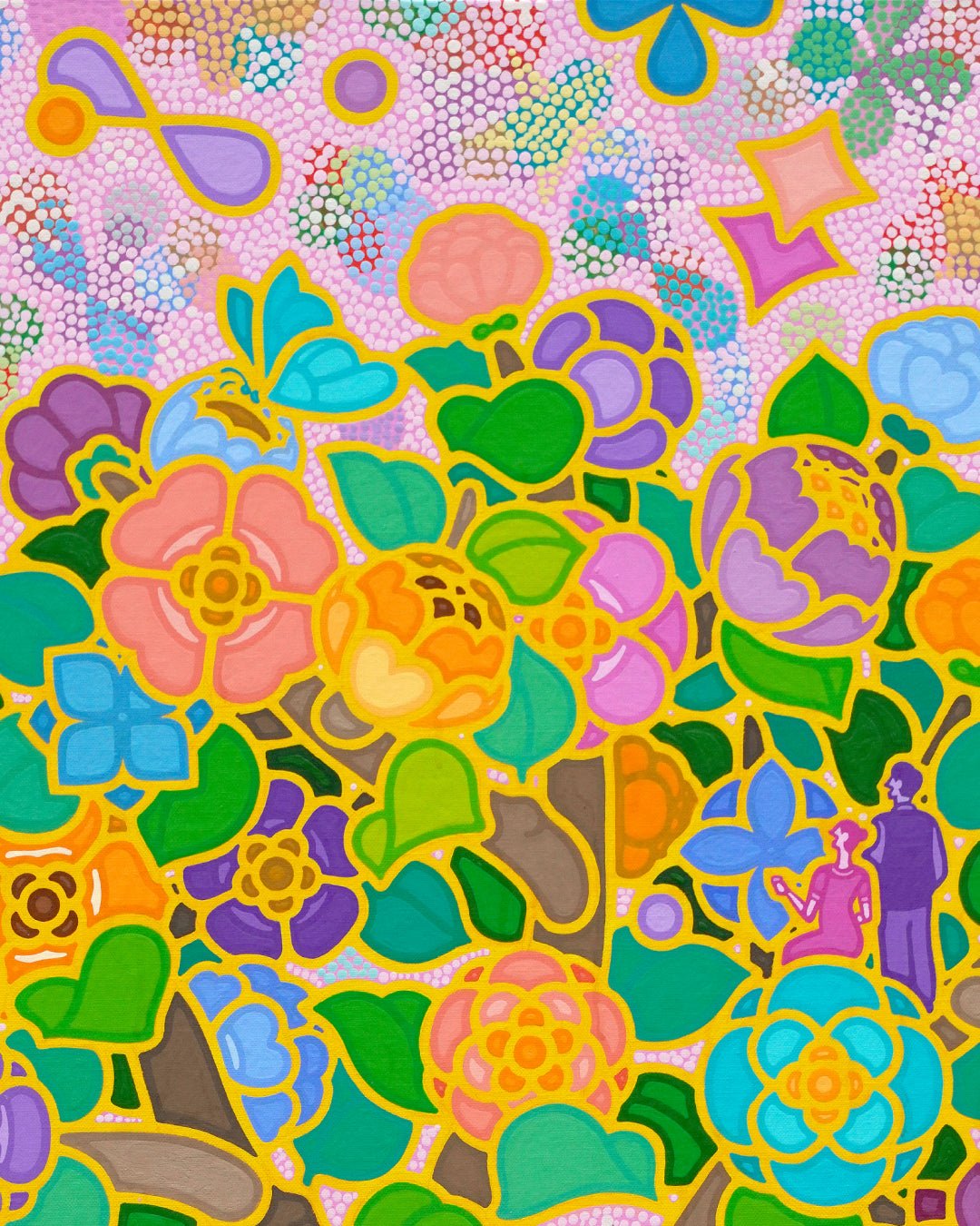 korean art, Rainbow Blossom 40 - 7 - DOKHBI ARTWORKS Kim young - jin Painting