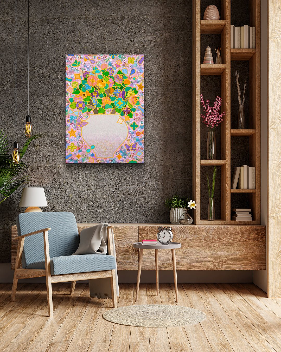korean art, Rainbow Blossom 40 - 7 - DOKHBI ARTWORKS Kim young - jin Painting