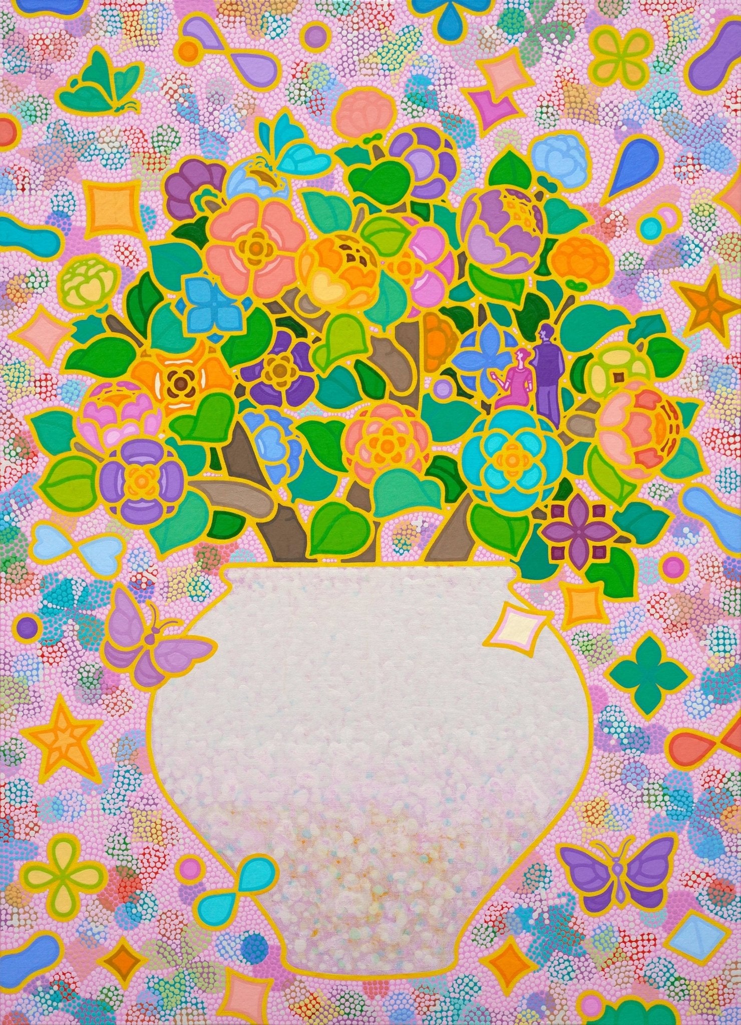 korean art, Rainbow Blossom 40 - 7 - DOKHBI ARTWORKS Kim young - jin PaintingARTWORKS