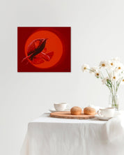 korean art, Red Dragon - DOKHBI ARTWORKS Lee Doo Ri Painting