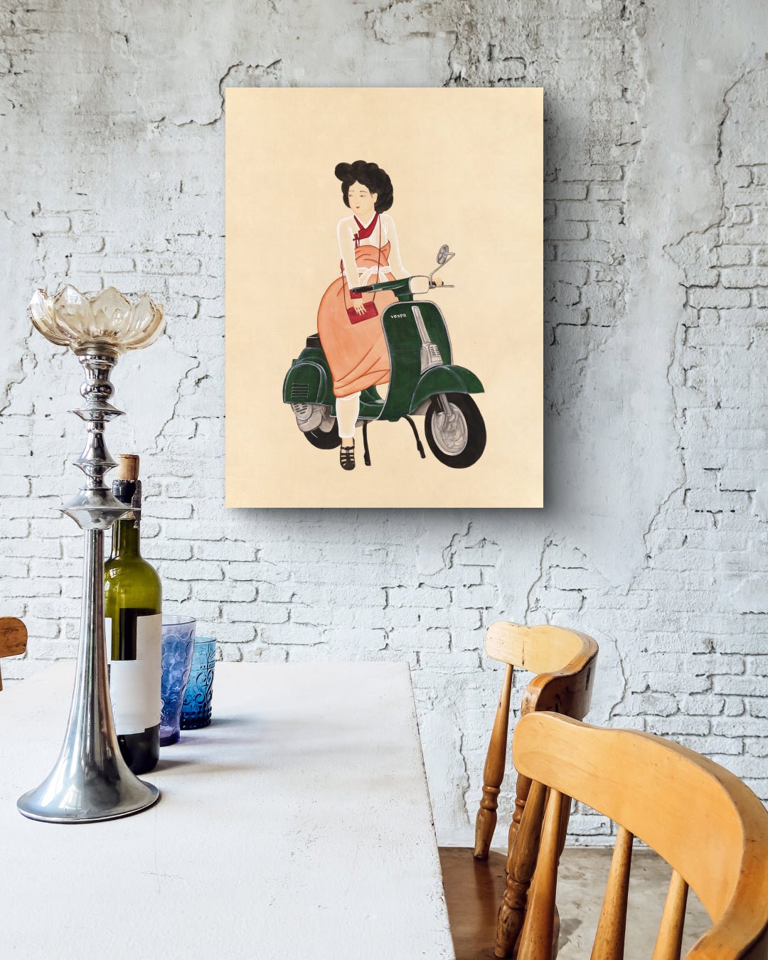 korean art, Reflecting on Life 4 - DOKHBI ARTWORKS Ham Bo Kyung Mixed Media