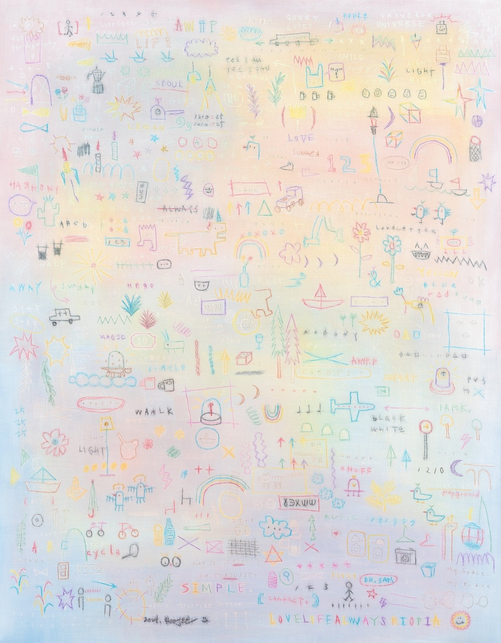 korean art, RIOFLO (light light) - DOKHBI ARTWORKS Mixed Media Rio Jee