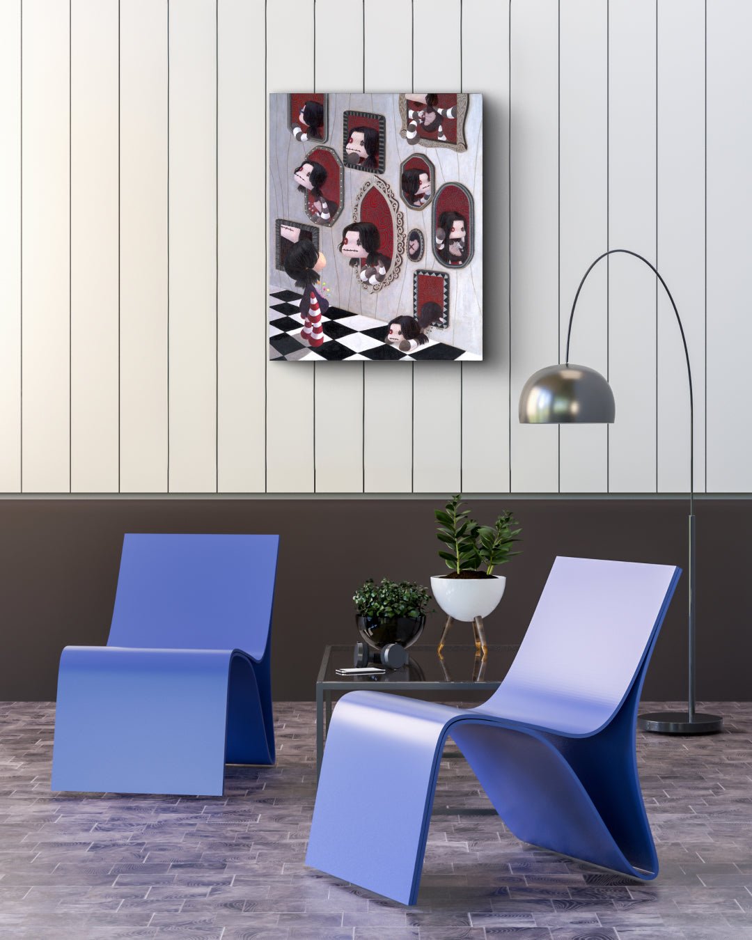 korean art, Room of Mirrors - DOKHBI $1000 ARTWORKS EunBong