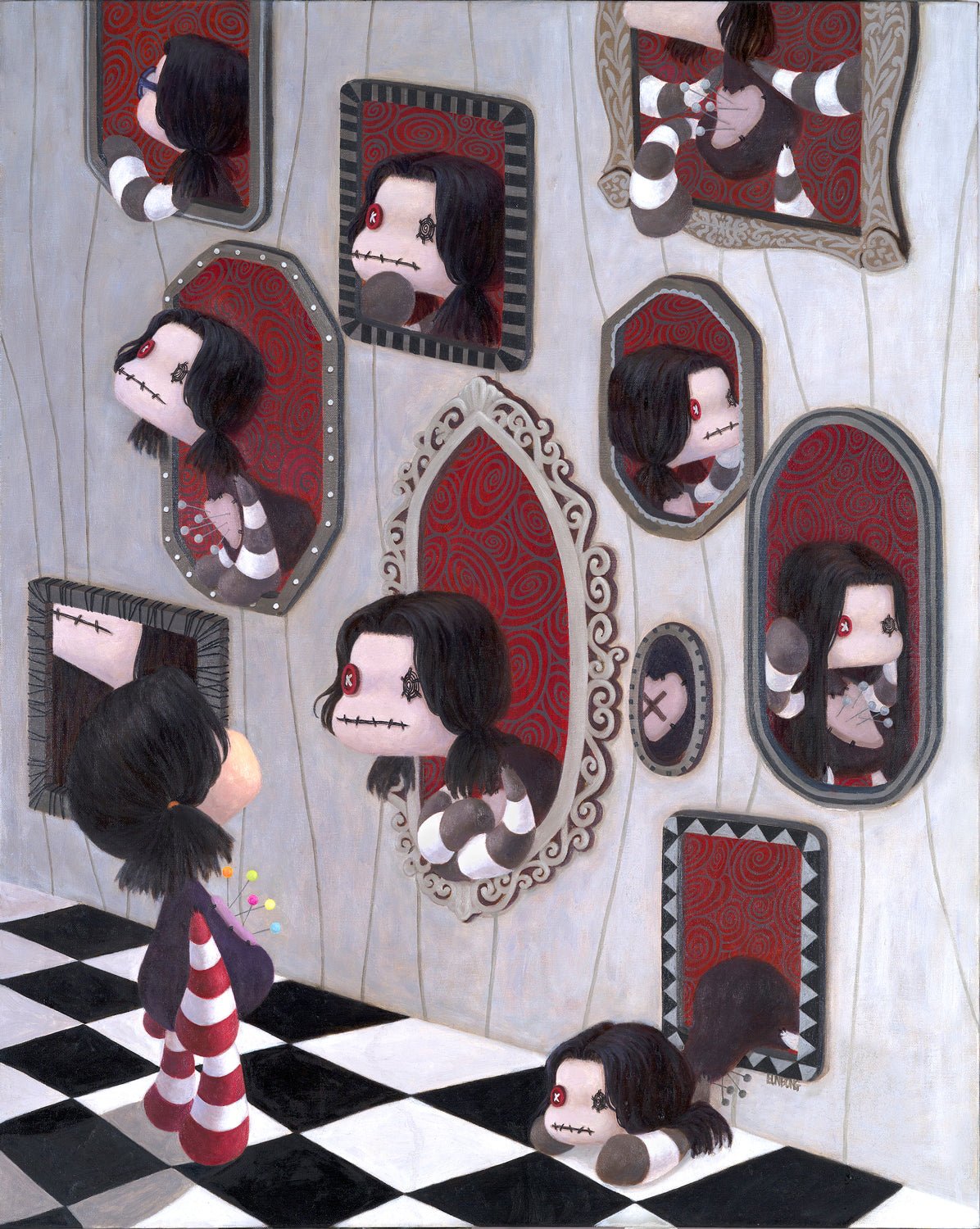 korean art, Room of Mirrors - DOKHBI $1000 ARTWORKS EunBong