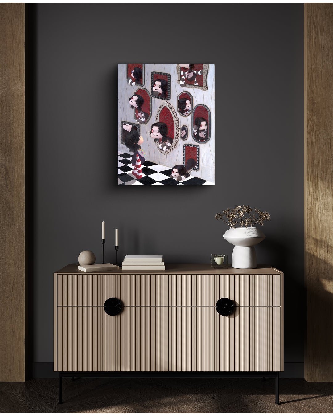 korean art, Room of Mirrors - DOKHBI $1000 ARTWORKS EunBong