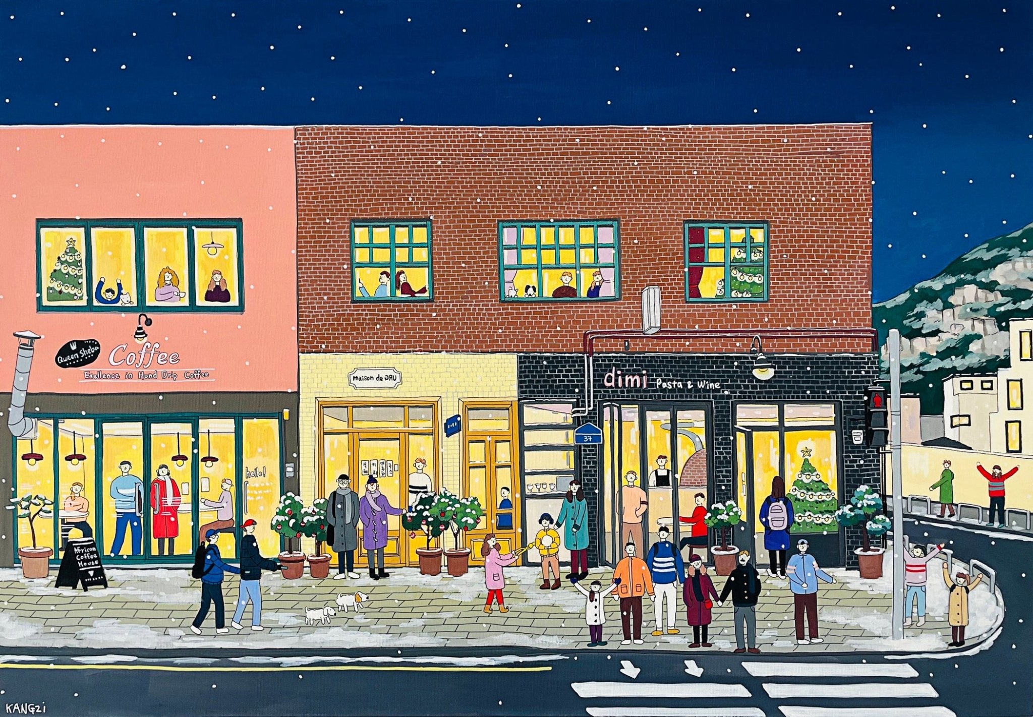 korean art, Seoul - DOKHBI ARTWORKS KANGZi Painting ARTWORKS dokkaebi dokebi k - art Seoul DOKHBI