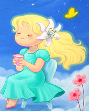 korean art, Serenity - DOKHBI ARTWORKS Hyoji Lee Painting ARTWORKS dokkaebi dokebi k-art #original_value# DOKHBI