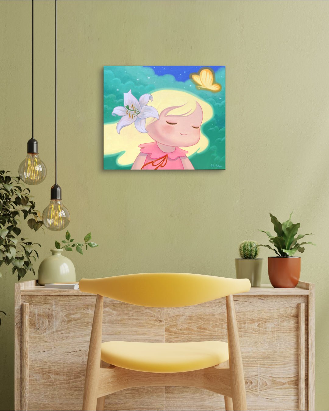 korean art, Serenity - DOKHBI $1000 ARTWORKS Hyoji Lee ARTWORKS dokkaebi dokebi k - art Serenity DOKHBI