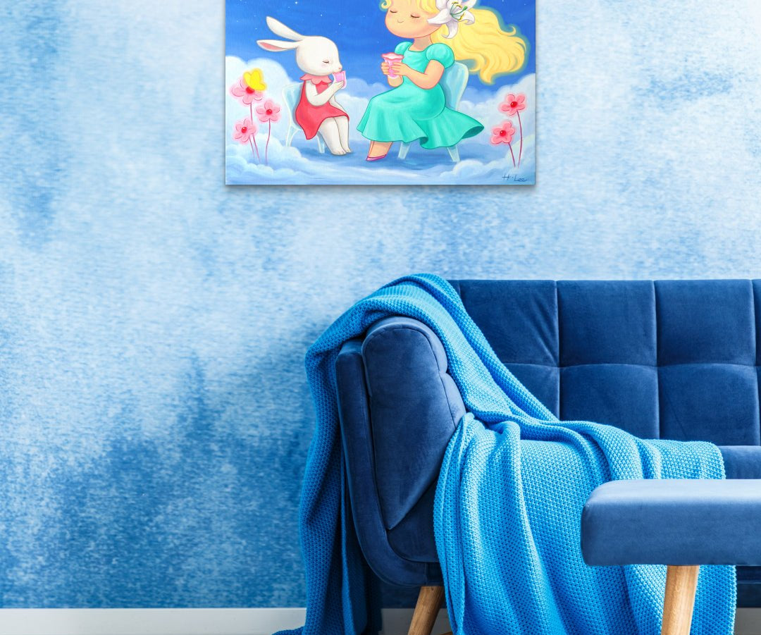 korean art, Serenity - DOKHBI ARTWORKS Hyoji Lee Painting ARTWORKS dokkaebi dokebi k-art #original_value# DOKHBI