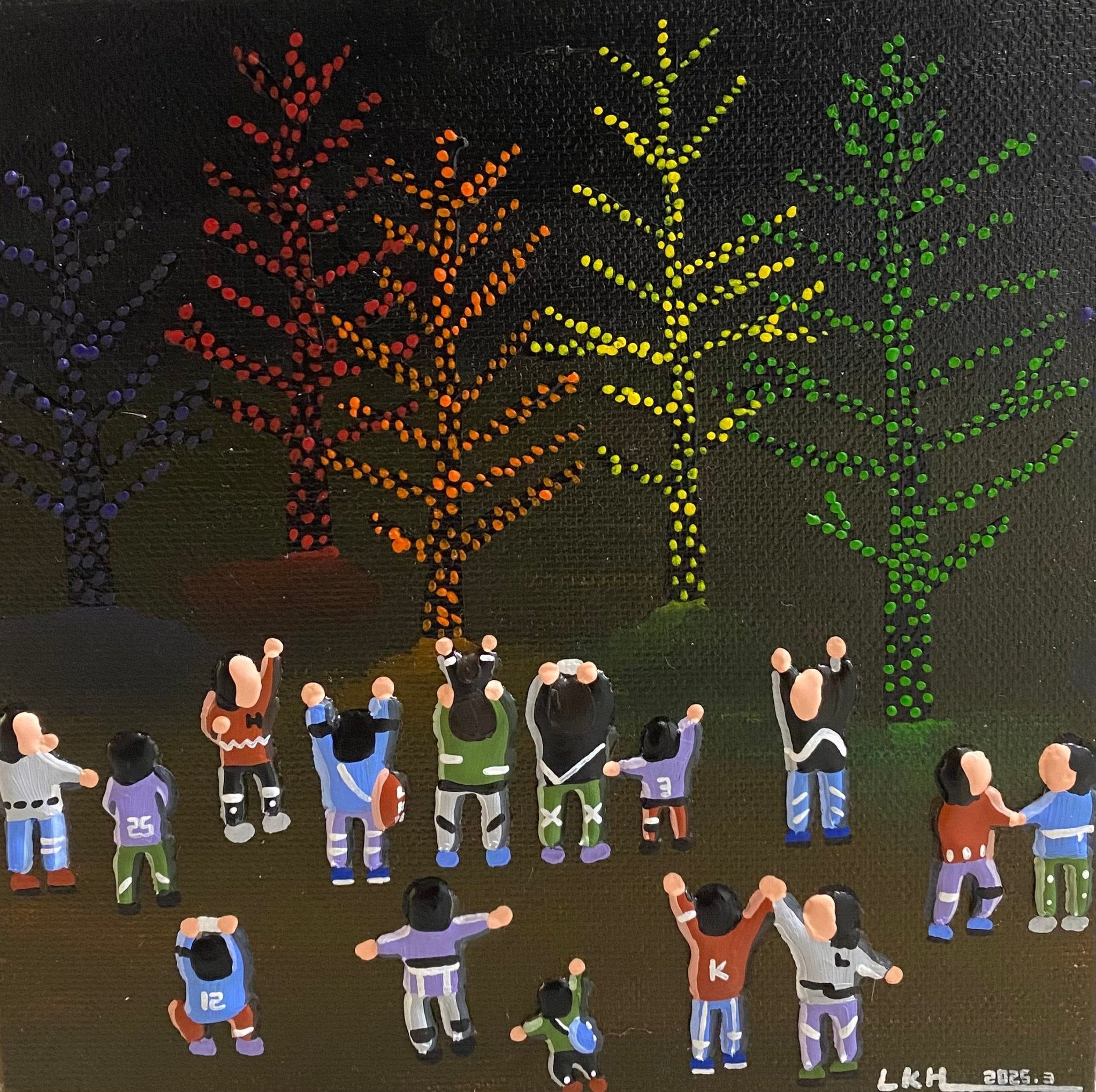 korean art, Shining tree - DOKHBI $1000 ARTWORKS Lee Kyoung Hyun