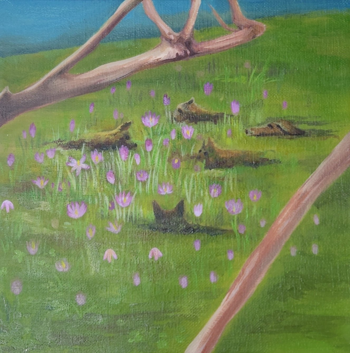 Silent Meeting - Oil on Canvas 22x22cm by Sijin Lee, Korean Contemporary Art 2025