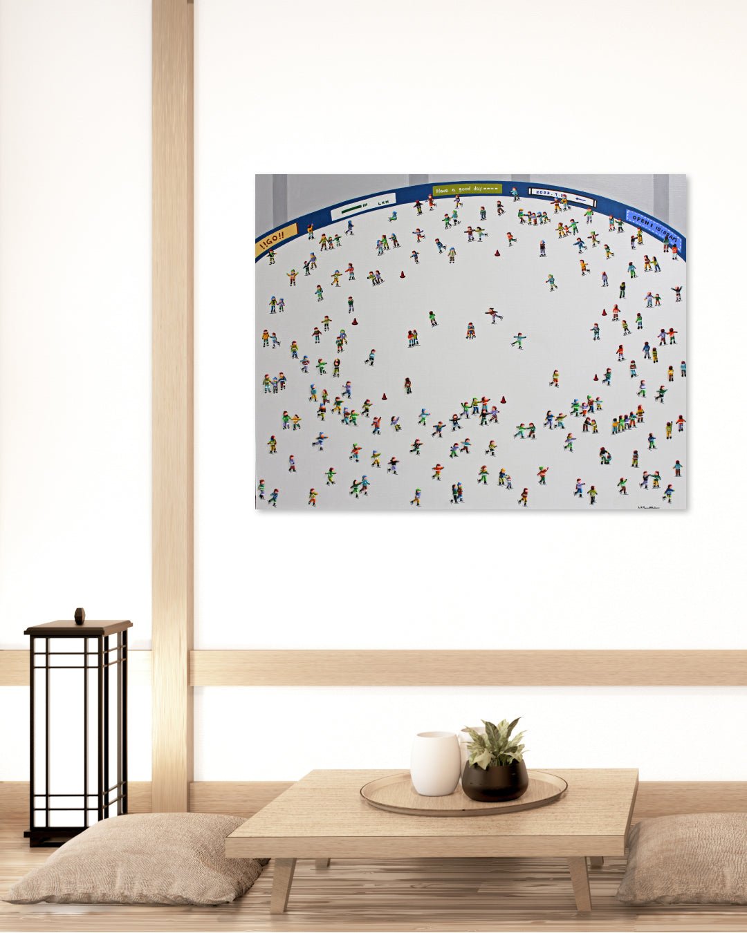 korean art, Skating - DOKHBI ARTWORKS Lee Kyoung Hyun Painting