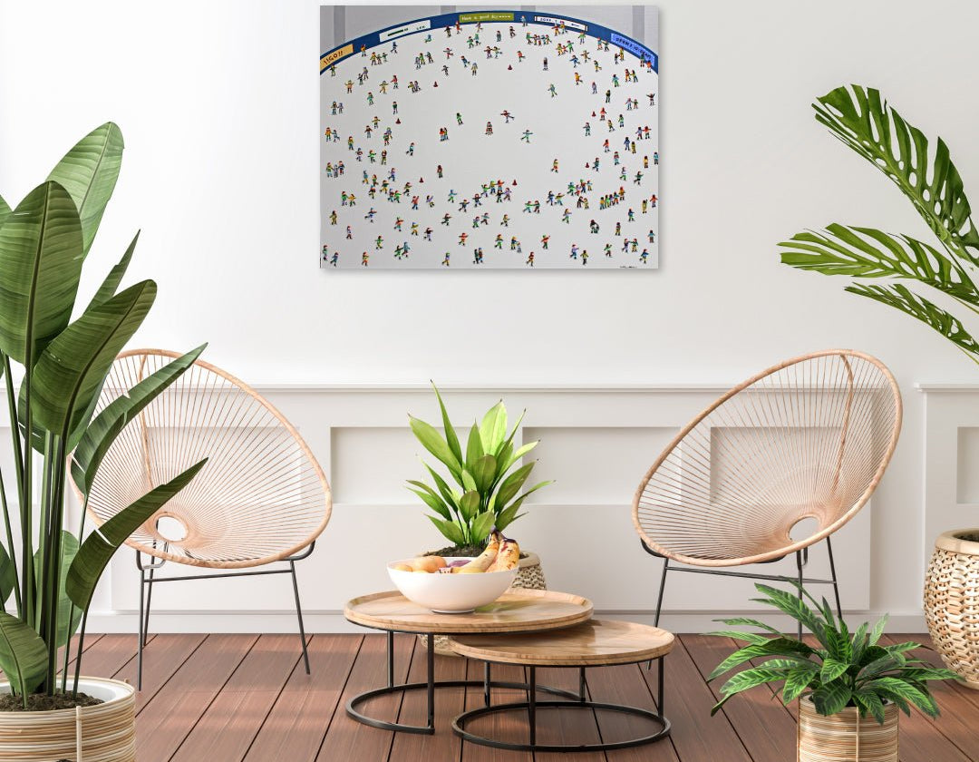 korean art, Skating - DOKHBI ARTWORKS Lee Kyoung Hyun Painting