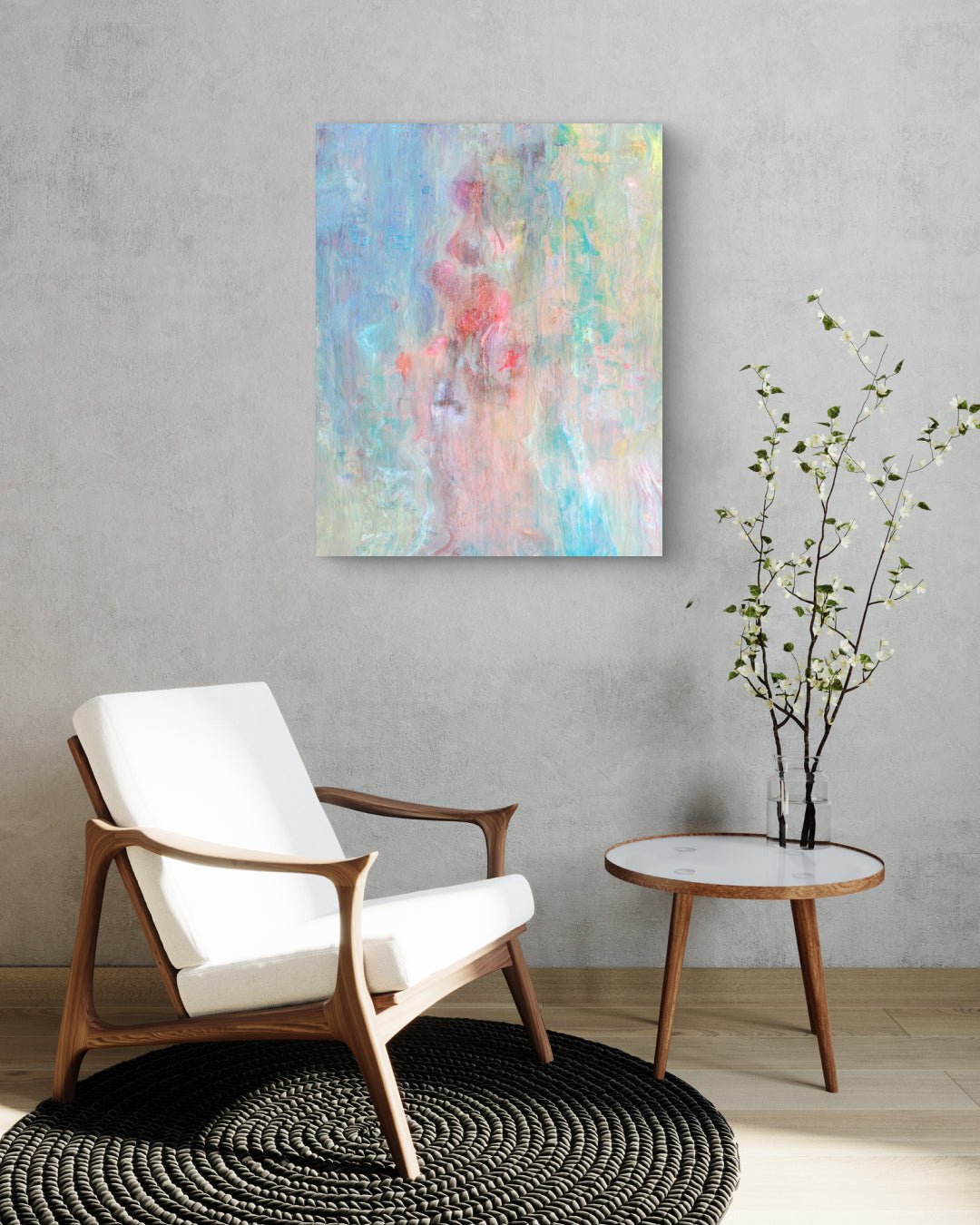 korean art, Spring, Abstracted #2504a - DOKHBI grymC Prints