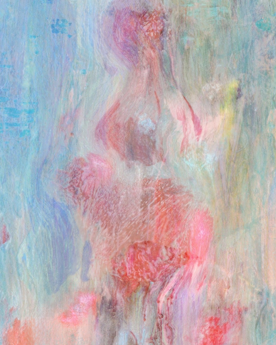 korean art, Spring, Abstracted #2504a - DOKHBI grymC Prints