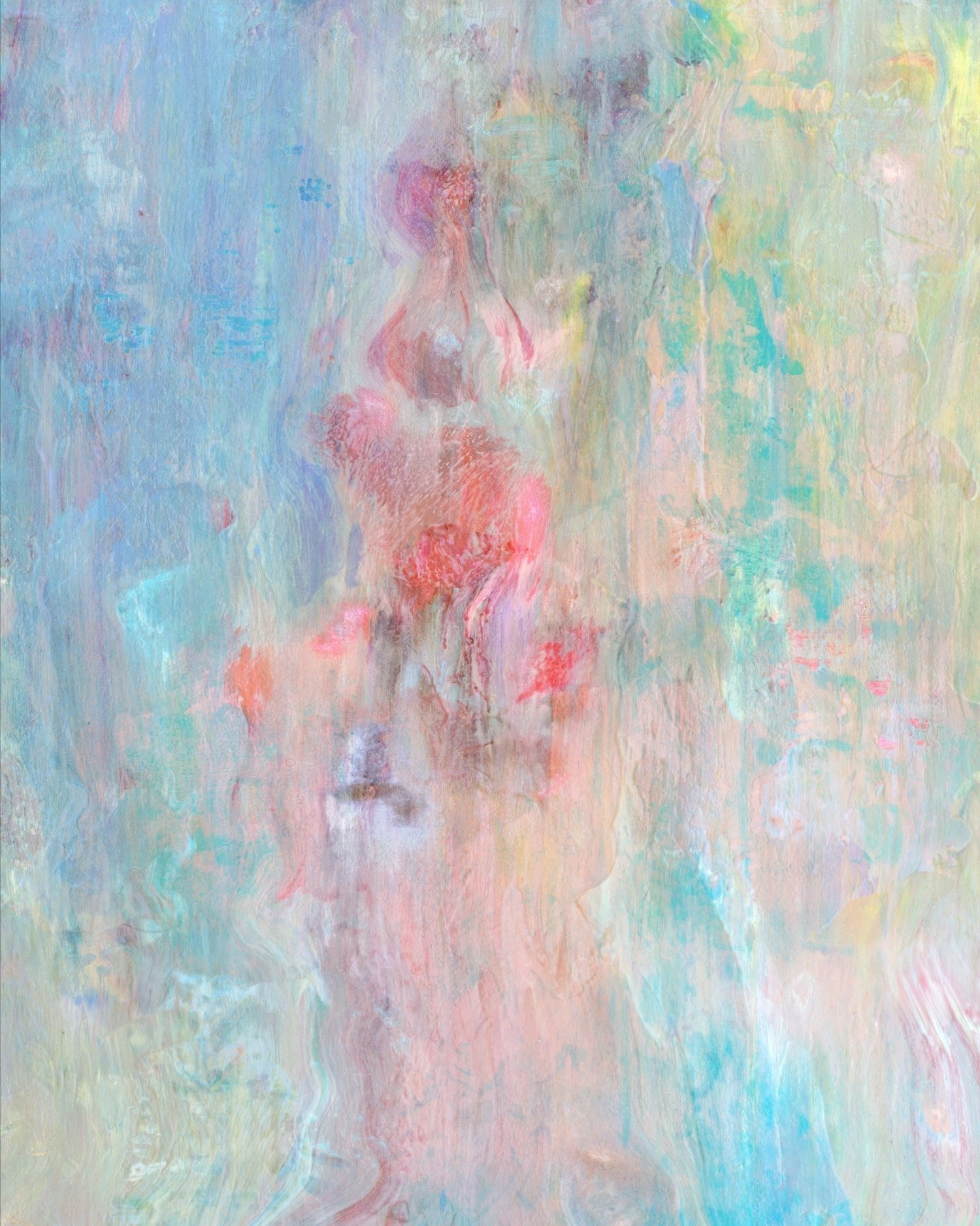 korean art, Spring, Abstracted #2504a - DOKHBI grymC Prints