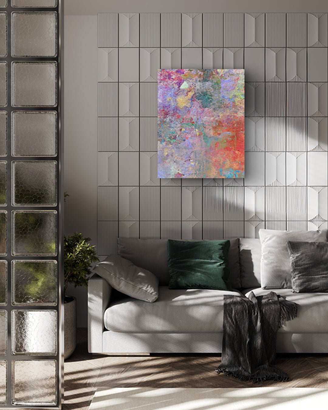 korean art, Spring, Abstracted #2504b - DOKHBI grymC Prints