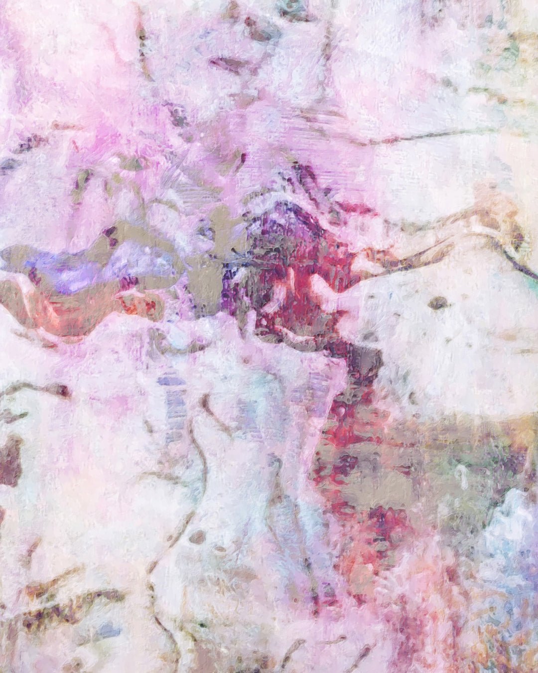 korean art, Spring, Abstracted #2504c - DOKHBI grymC Prints