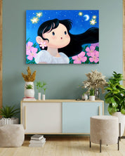 korean art, Starry Night - DOKHBI ARTWORKS Hyoji Lee Painting ARTWORKS dokkaebi dokebi k - art Starry Night DOKHBI