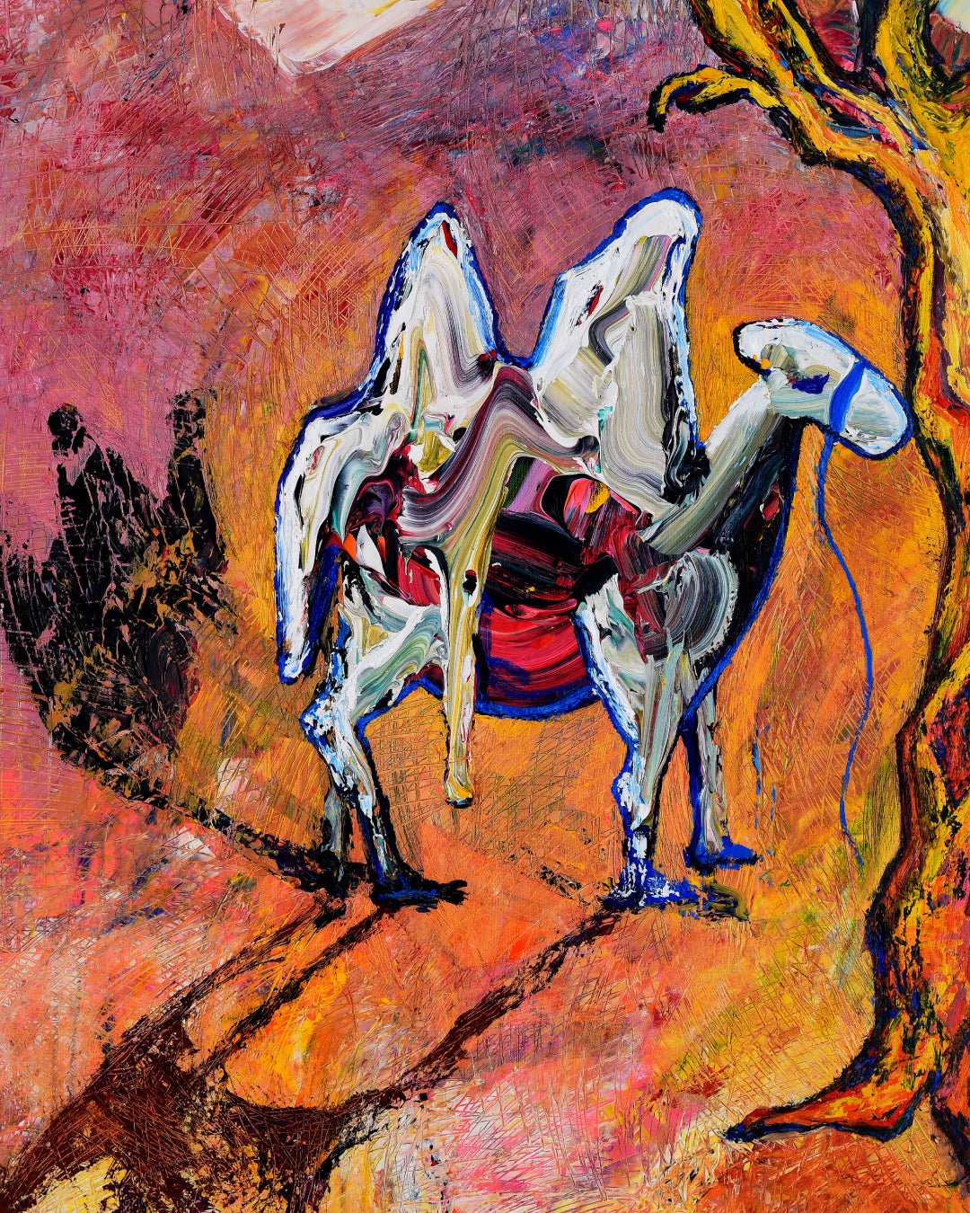 korean art, Sweet Dreams of Camel - DOKHBI ARTWORKS Painting Yun Song-A