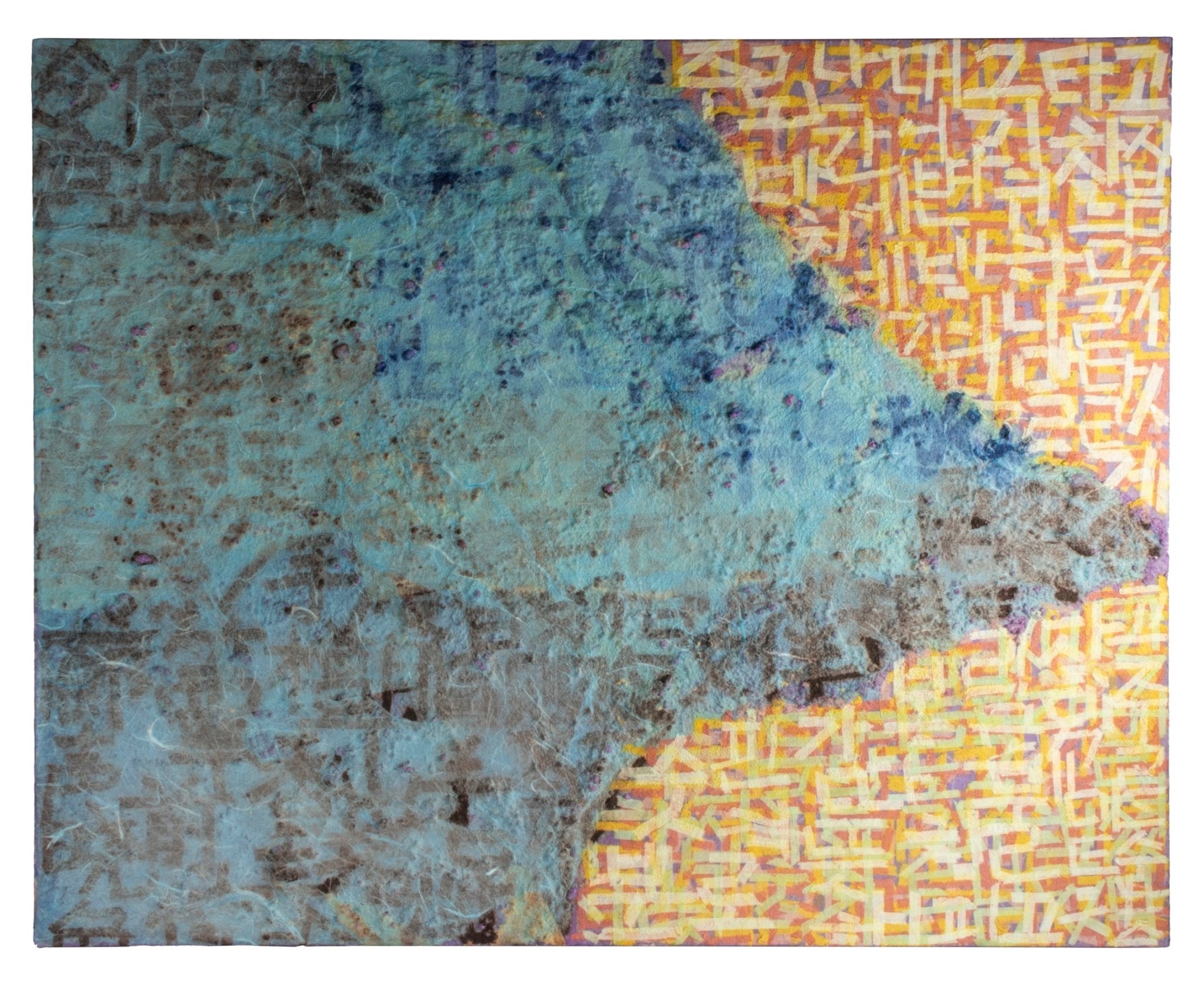 Sympathy-09 - Korean and Chinese paper, pulp, quartz sand 65x53cm by PAN YUNMAN, Korean Contemporary Art 2025