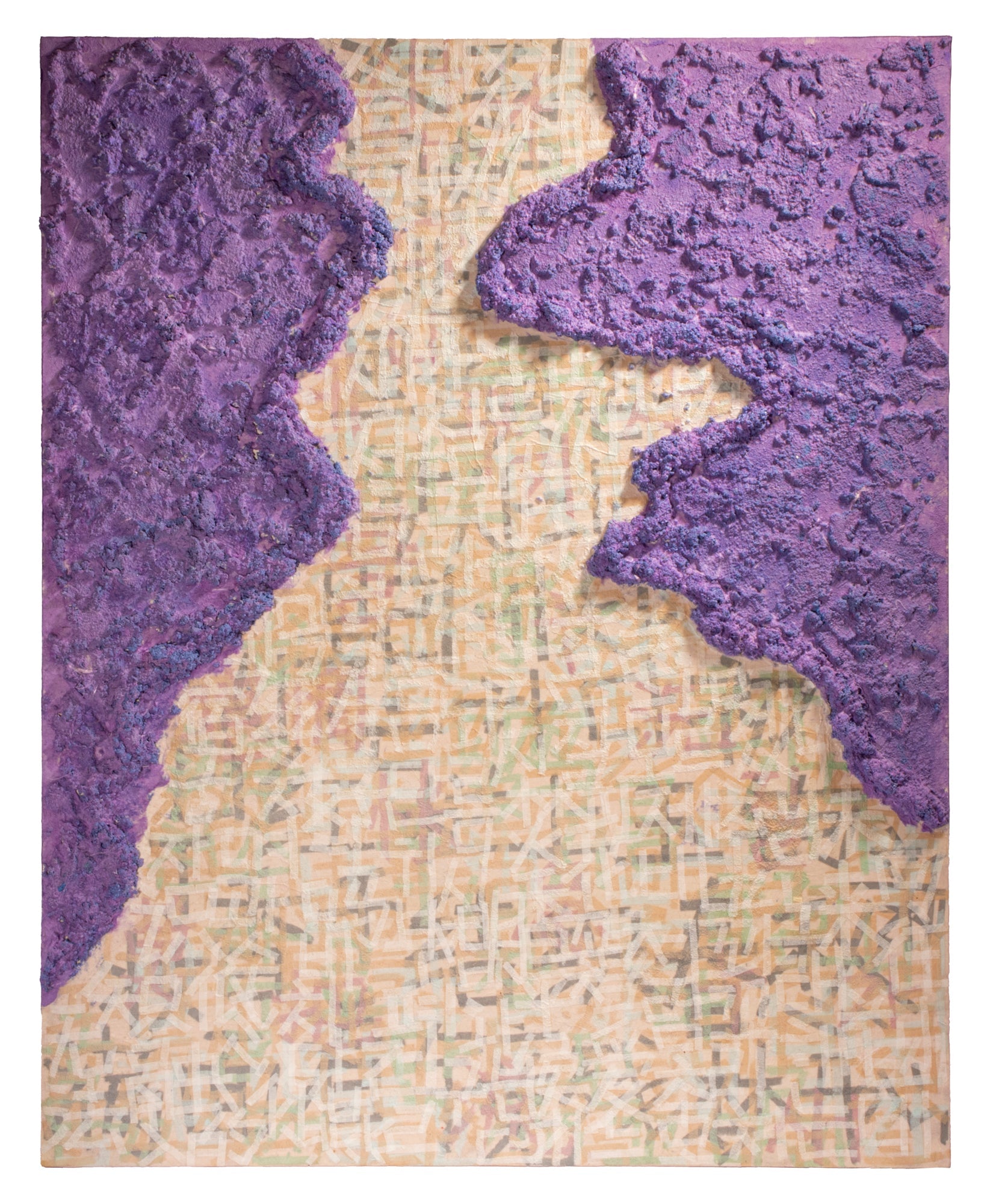 Sympathy-14 - Korean paper, Chinese paper, Pulp, quartz sand 90.0×72.0cm by Pan Yunman, Korean Contemporary Art 2025