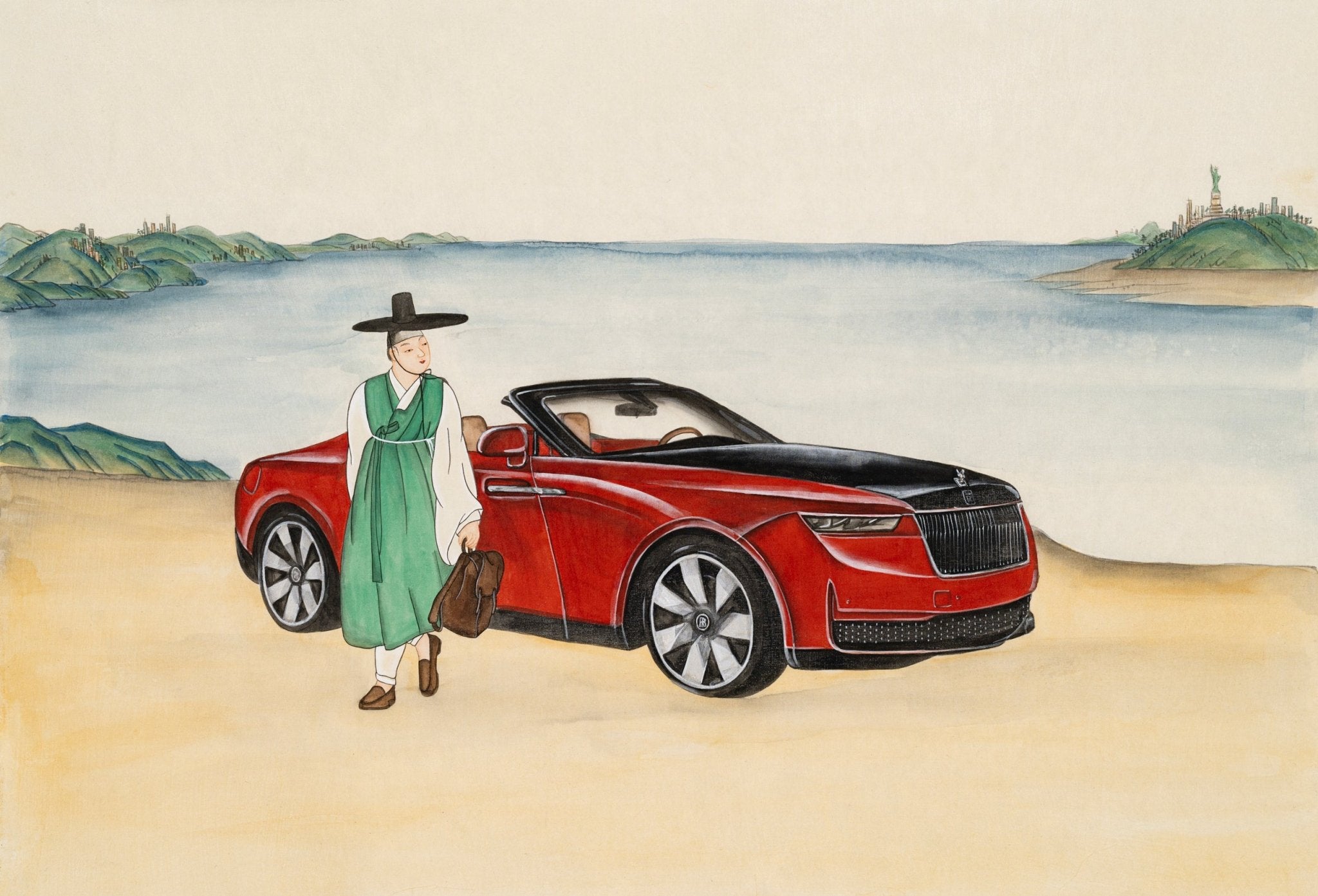 korean art, The Beginning of a Journey - DOKHBI ARTWORKS Ham Bo Kyung Mixed Media