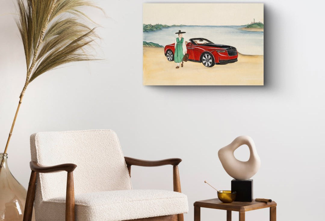 korean art, The Beginning of a Journey - DOKHBI ARTWORKS Ham Bo Kyung Mixed Media