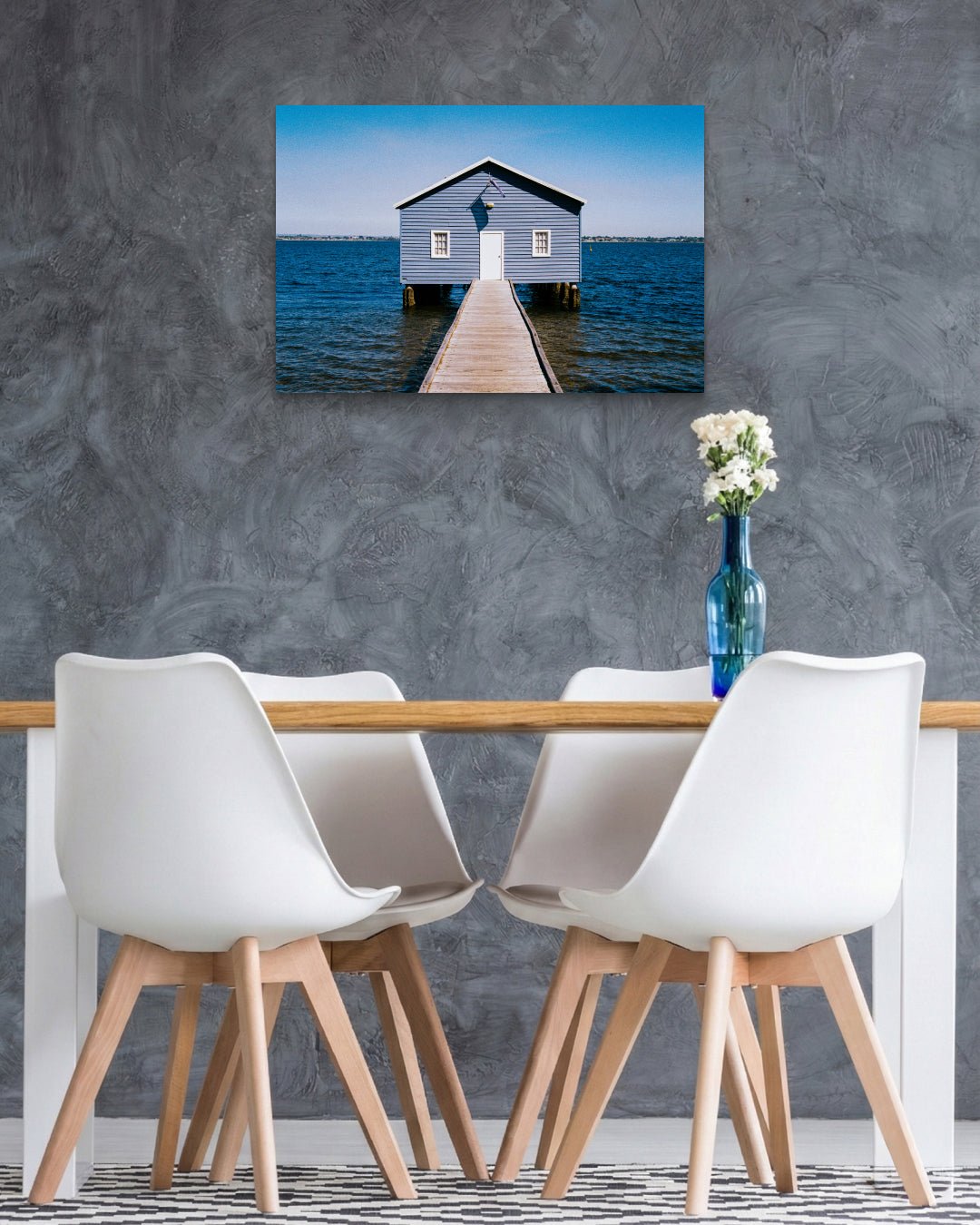 Korean contemporary photography The Blue Pause by SeongHa LEE, interior wall art decor