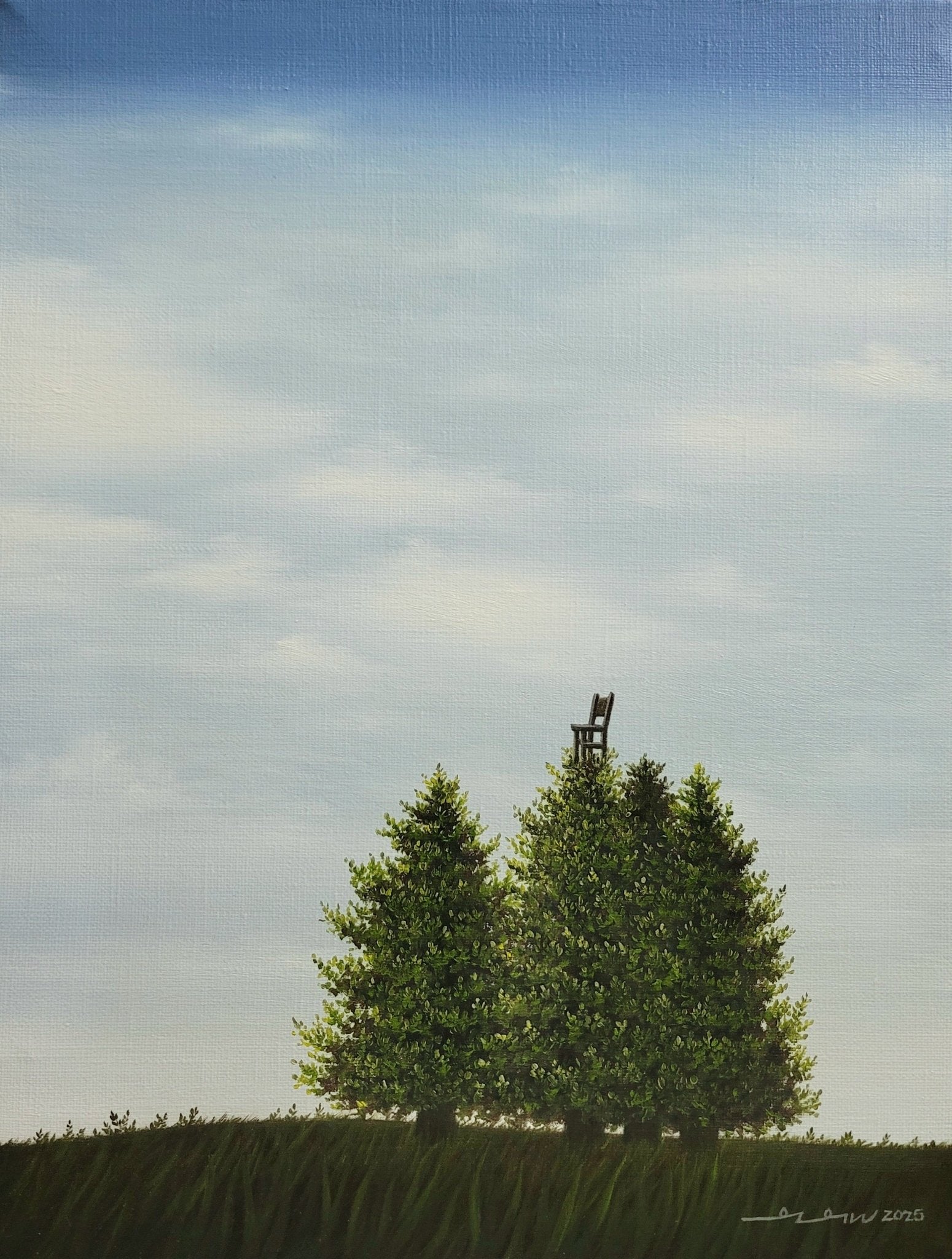 korean art, The Chair on the Tree - DOKHBI $1000 ARTWORKS Min Yul