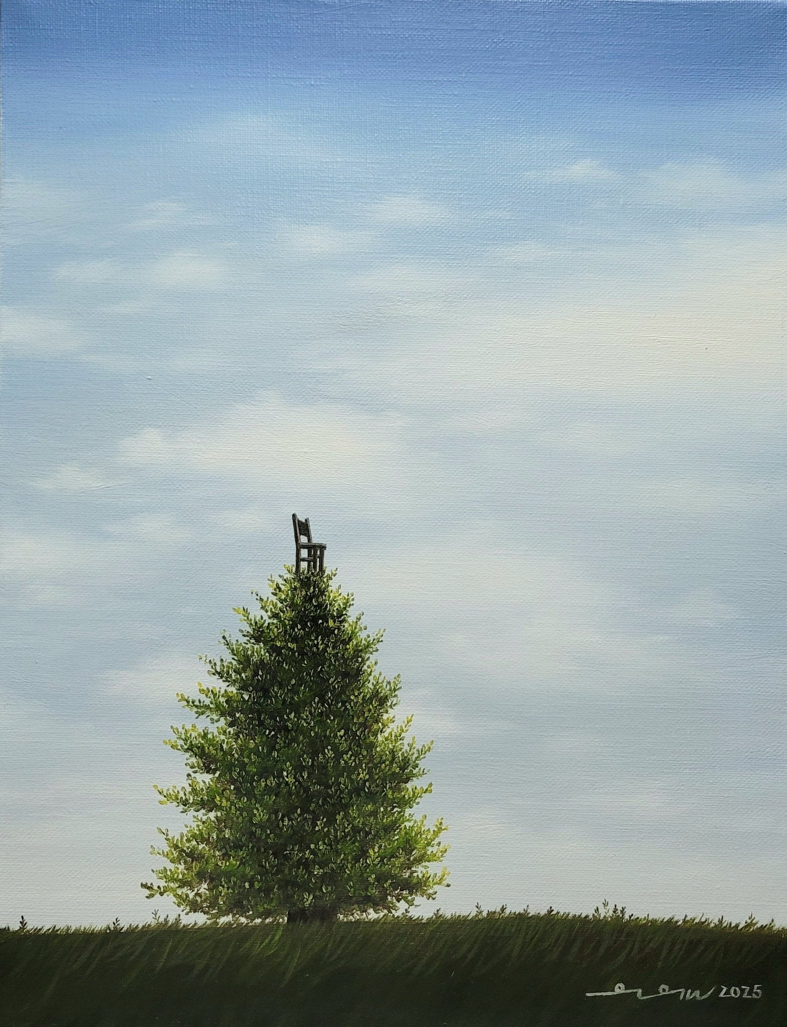 korean art, The Chair on the Tree - DOKHBI $1000 ARTWORKS Min Yul