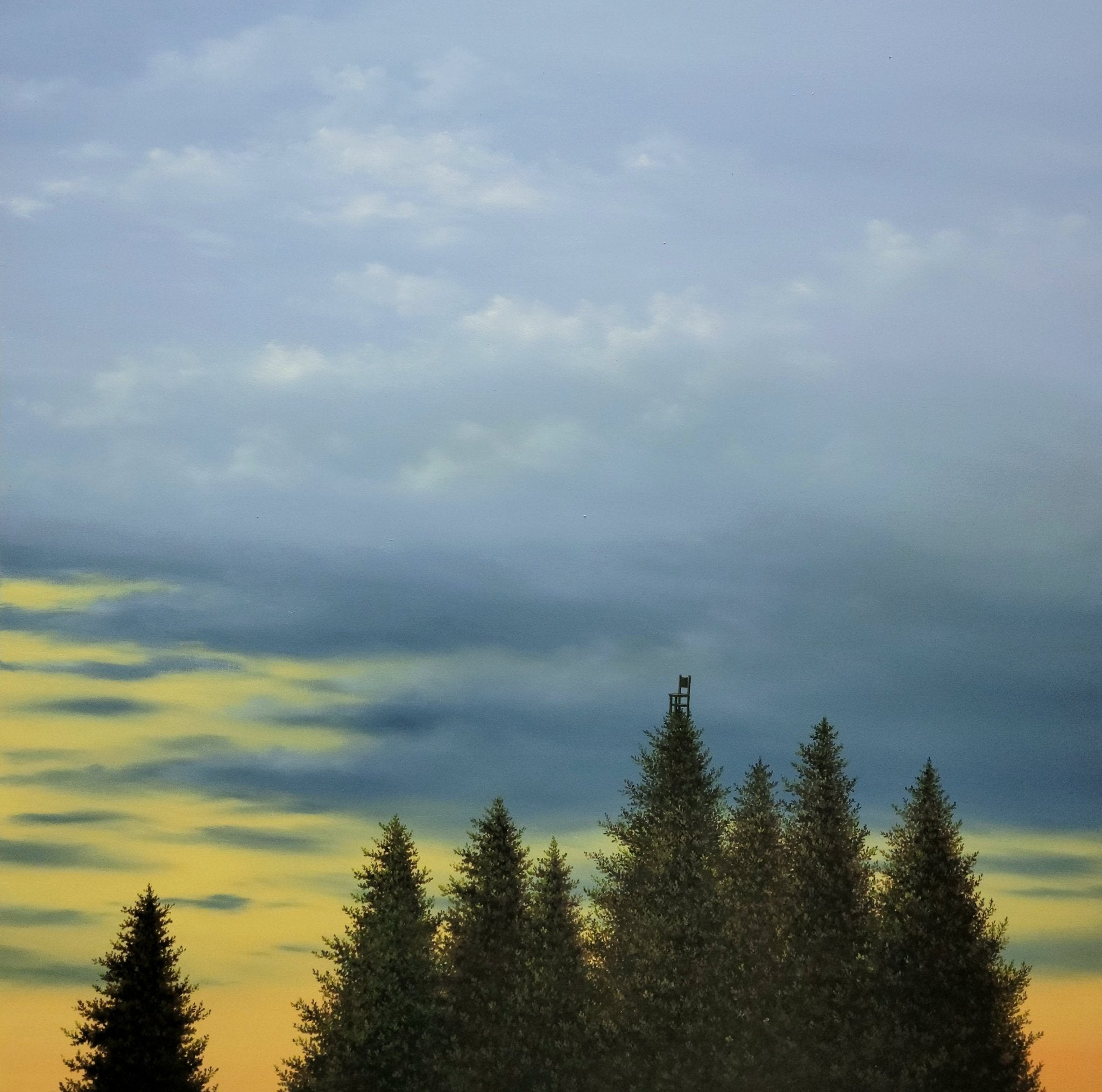 korean art, The Chair on the Tree - DOKHBI ARTWORKS Min Yul Painting