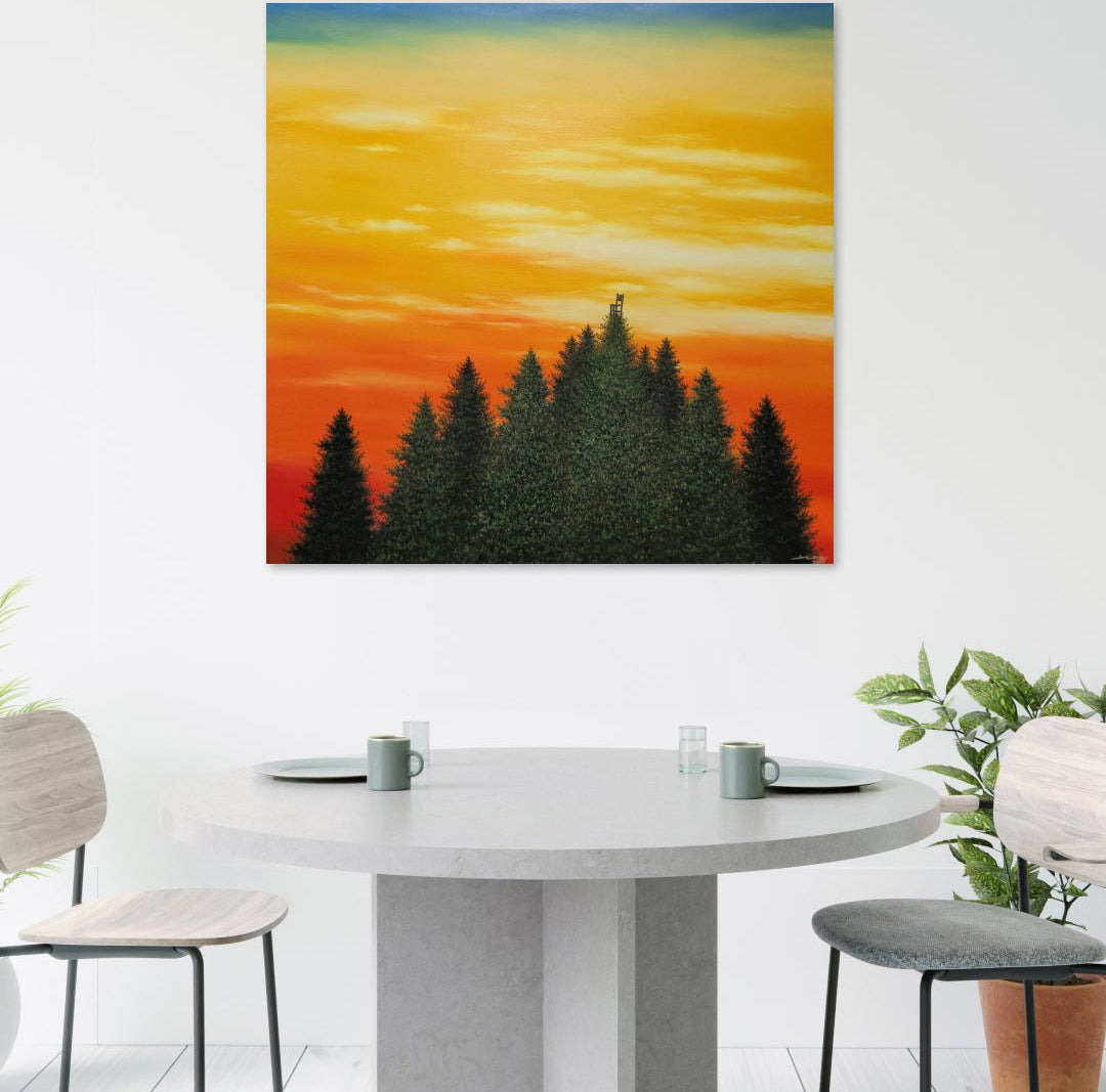 korean art, The Chair on the Tree - DOKHBI ARTWORKS Min Yul Painting