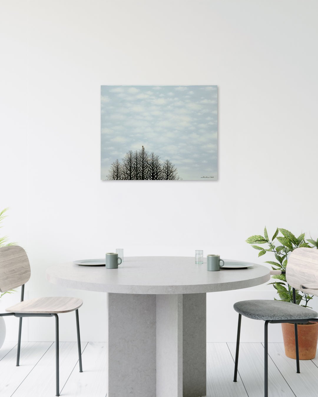 korean art, The Chair on the Tree - DOKHBI ARTWORKS Min Yul Painting