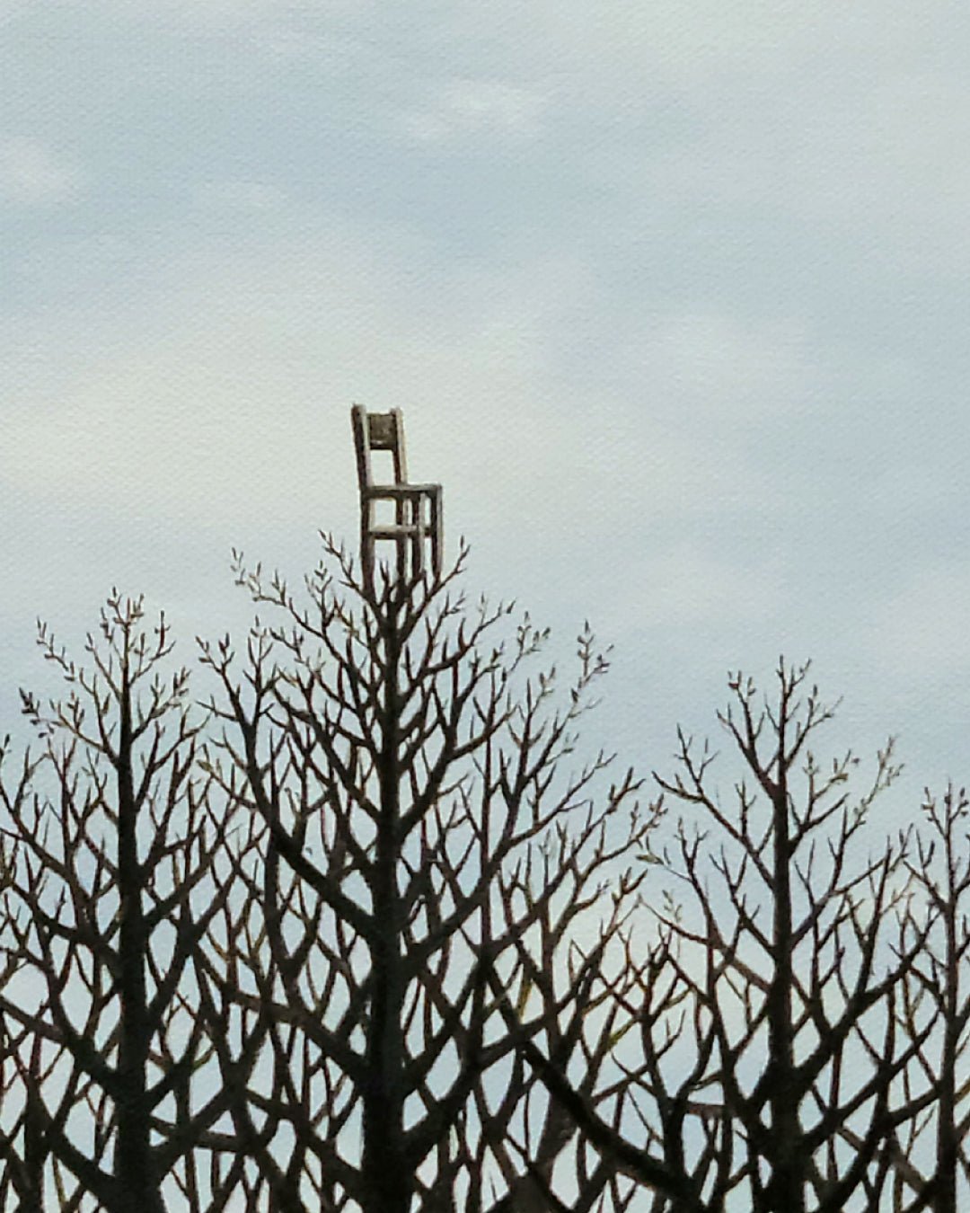 korean art, The Chair on the Tree - DOKHBI ARTWORKS Min Yul Painting