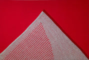 The contemplation of mountains_Red 1 of 2 - fabric compound, knitting, cotton linen 60.6x40.9cm by KELLEY KIM, Korean Contemporary Textile Art 2023